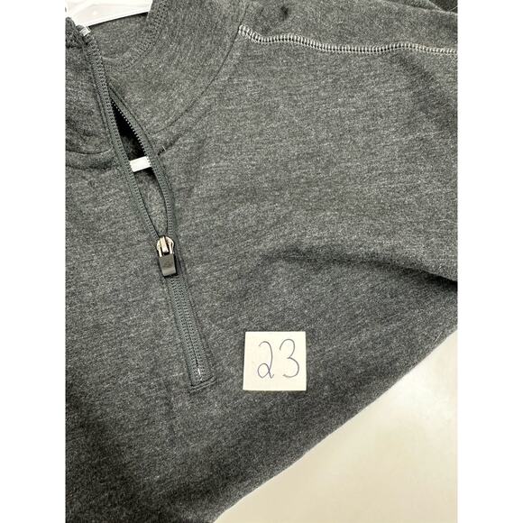 Eddie Bauer Mens Sweater Size Medium Gray Everyday 1/4 Zip Fleece - Picture 11 of 11